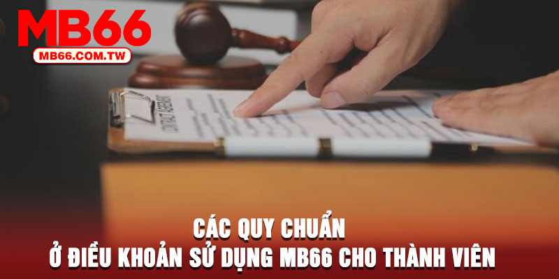 Các quy chuẩn ở điều khoản sử dụng MB66 cho thành viên